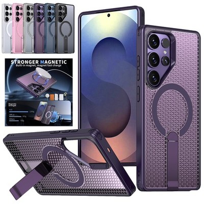Handyhülle für Samsung S26 S25 S24 S23 Ultra Plus MagSafe Ständer Stoßfest Hülle