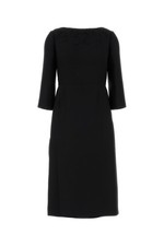 VALENTINO Black Wool Blend Dress New & Authentic