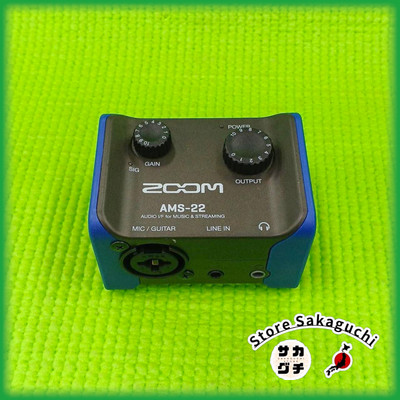 ZOOM AMS-22 USB Audio Interface 2 In 2 Out Loopback für Aufnahme Streaming...