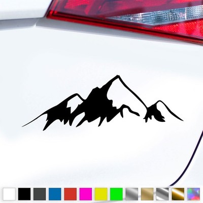 Berge Panorama Aufkleber Landschaft Reisen Camping Sticker Auto Geschenkidee