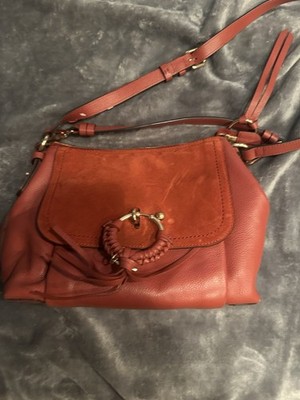 See by Chloe Damen Umhängetasche Leder Orange