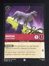 Disney Lorcana Whispers in the Well Raksha-Fearless Mother 107/204 NM