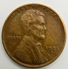 1935 S Lincoln Wheat Cent Woody VF/XF Wood Grain Penny Improper Alloy Mix Error