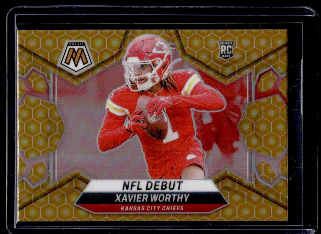 2024 Panini Mosaic NFL Debut Honeycomb Xavier Worthy #285 RC