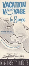1957 Orient Line - cruise ship vacations to Europe