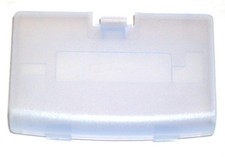 Glacier Clear Battery Cover Gameboy Advance- GBA Replacement Door NEW