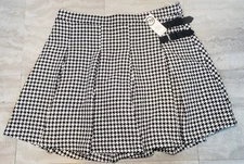 FTF Fashion To Figure Women’s Houndstooth Black White Skirt Plus Size 1X NWT!