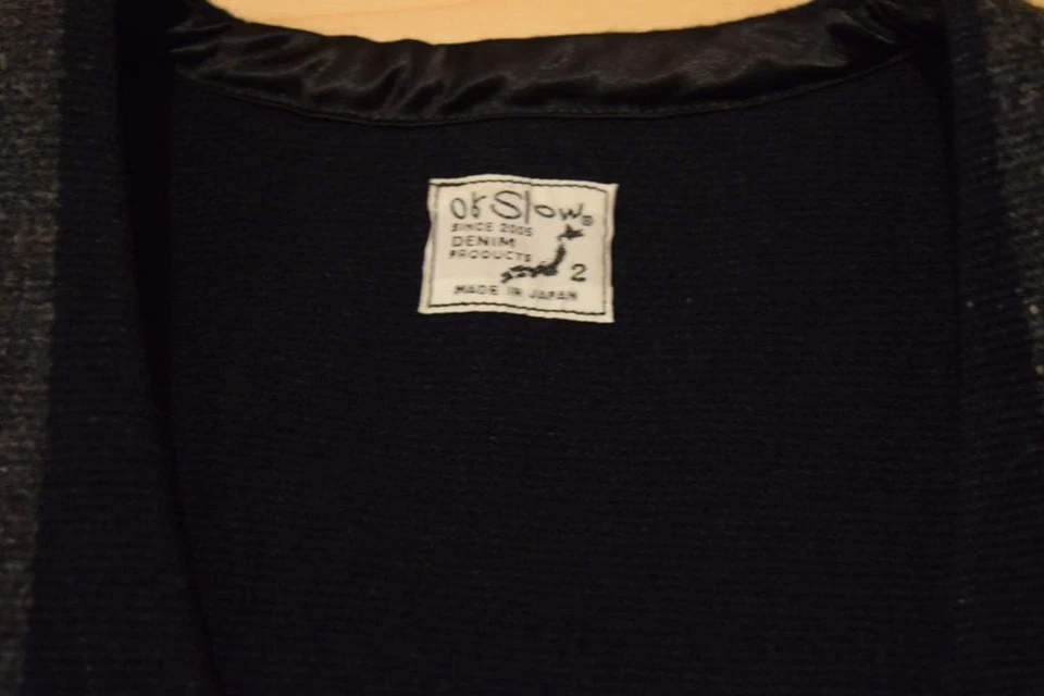 orSlow Wool Vest Men’s Navy Gray Stripe Size 2 Made in Japan F/S - Image 3 of 4