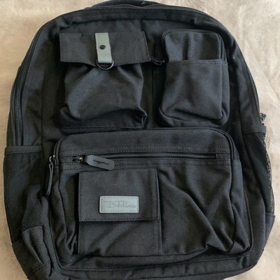 Bella Russo 17'' Laptop Canvas Backpack Charcoal Black New Sealed Comfort Straps