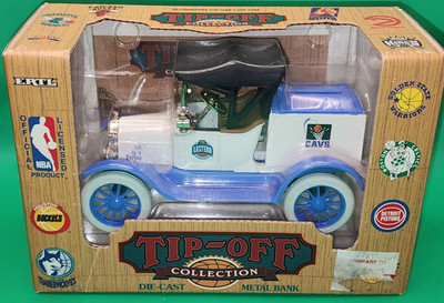 TIP OFF Collection NBA Die Cast Metal Bank Model-T ERTL Cleveland Mavs - NEW