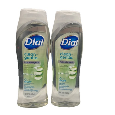 #ad Dial Clean Gentle Hypoallergenic Body Wash Aloe 16.0fl oz. Pk Of 2 $17.56