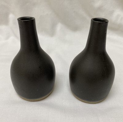 Martz Marshall Mid Century Studio Art Pottery Pair of Bud Vases