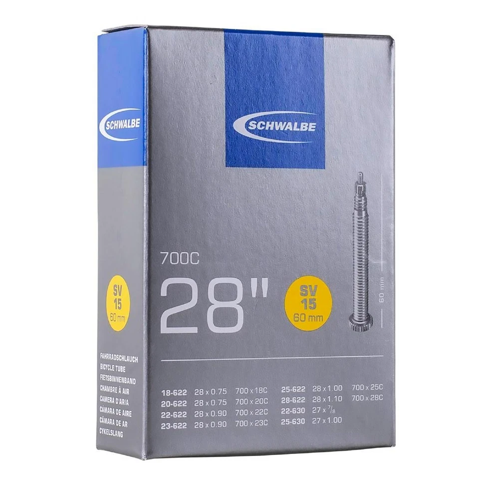 Schwalbe SV15 700c 18/28c 60mm cycle bike inner tube - Photo 1/1