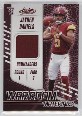 2024 Panini Absolute War Room Materials /199 Jayden Daniels Rookie RC 1oa8