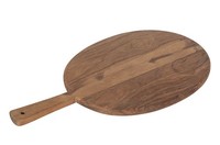 Trademark Schneidebrett Servierbrett KüChenbrett Griff Oval 70X42Cm Holz M16685