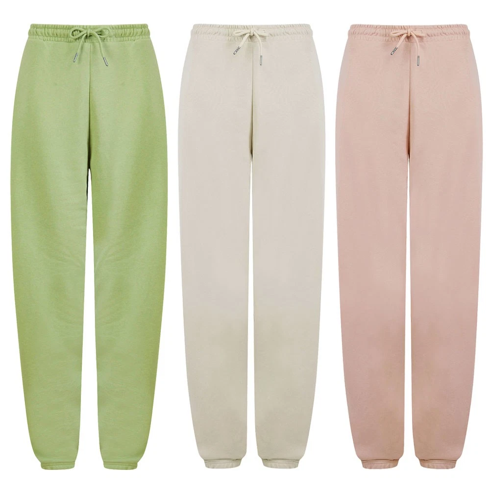 Womens High Waisted Joggers Cuffed Sweatpants Jogging Track Bottoms Plus Size