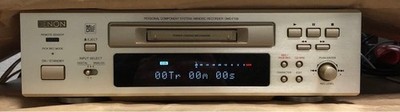 [For Repair] Denon DMD-F100 MD Deck with Remote Control 100V