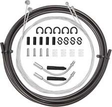 Universal Bike Brake Cable Housing Kit with Inner Cables, V-Brake Noodle Set