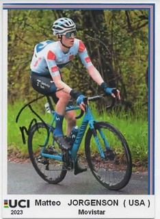 CYCLISME autographe de MATTEO JORGENSON