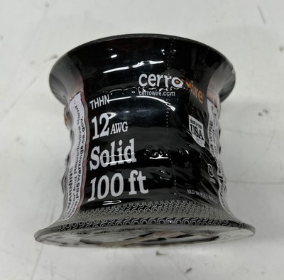 Cerrowire 100 FT 12 Gauge THHN Red Solid Copper Wire