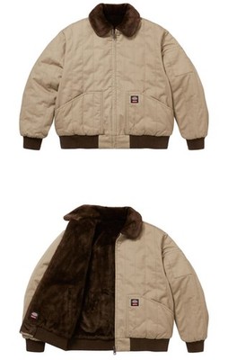 ジャケット・アウター Supreme Dickies Quilted Faux Fur Jacket Supreme®/Dickies® Reversible Quilted Faux Fur Work Jacket 2025