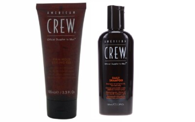 American Crew Firm Hold Styling Gel 3.3Oz & Daily Shampoo 3.3Oz 