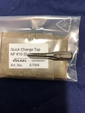 VOLKEL #67094 NF #10-32 SQUARE DRIVE QUICK CHANGE TAP GERMANY