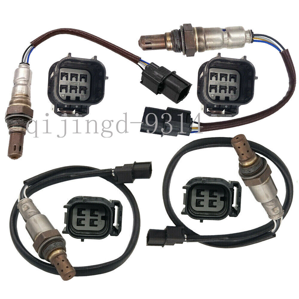 4pcs Up+Down Oxygen Sensor For 08-10 Honda Accord 3.5L NOT FOR Calif Auto Trans