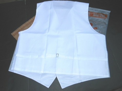 Men's DAN SMITH SILVER / GREY FORMAL VEST & TIE SET ~ 5XL NEW - Picture 5 of 6