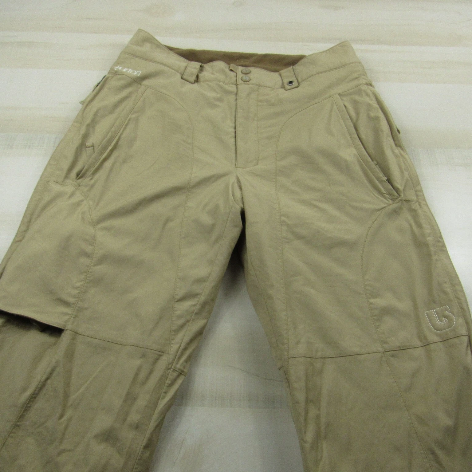 burton cargo snowboarding ski outdoor tan pants