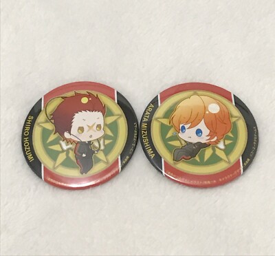 La Corda d'Oro, Lot of 2 Character Buttons, Shiro Hozumi and Arata Mizushima
