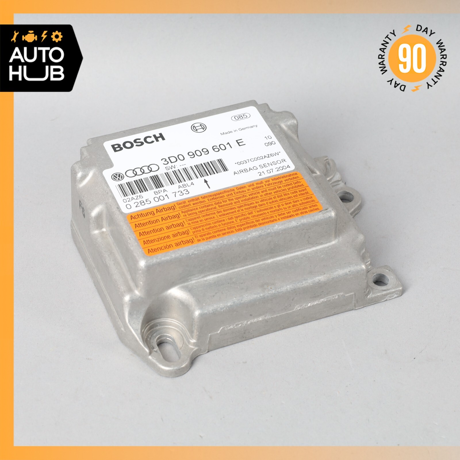 04-06 Bentley Continental GT GTC Airbag Air Bag Sensor SRS Control Module OEM