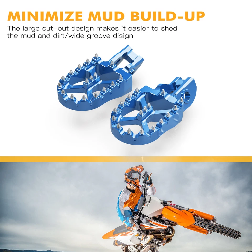 Pedal de estriberas anchas CNC para Husqvarna TC85 18-22 TE250i TE300i FE350 2017-2023 Foto 3 de 4