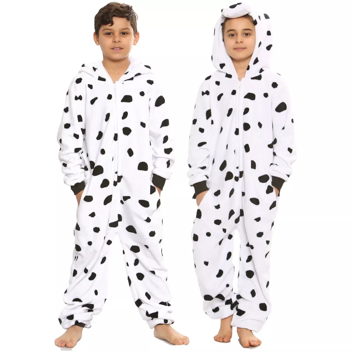 A2Z Combinaison one piece Enfants Filles Garçons Animal Pyjama Dalmatien  Costume