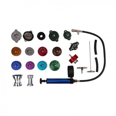 Coffret testeur de fuite de radiateur avec pompe de pression manuelle - 4