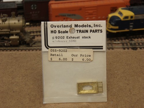 Pila de escape de latón Overland Models, Inc. HO con silenciador SD60 9202 | Zustand: New