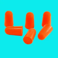 6 Orange toy gun safety plugs allow the sale cap guns & replica toy gun parts 