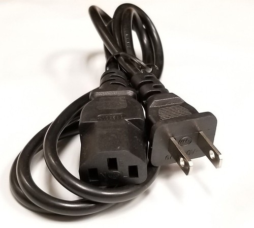 2 PRONG POWER CORD AC ADAPTER CABLE FOR XBOX 360 NEW
