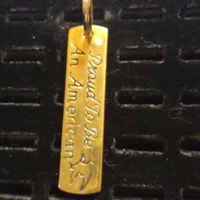 Really awesome gold keychain~proud to be an American