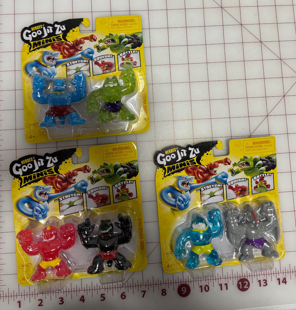 Lot of 3 Goo Jit Zu Minis 2 Packs Brand New 6 Figures | eBay