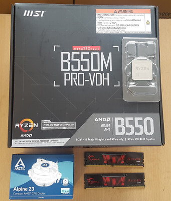 Aufrüstkit Bundle AMD Ryzen 7 5700X So. AM4, MSI MB B550M PRO-VDH u. 16 GB DDR4