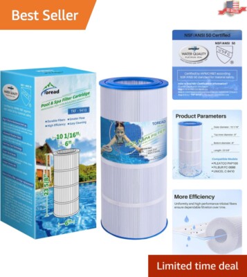 Trilobal Filtration Fabric Pool Filter Replacement - 100 Sq.ft. - Easy to Clean