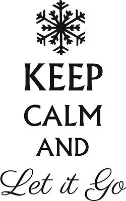 KEEP CALM AND LET IT GO DISNEY FROZEN FILM SCHLAFZIMMER WANDAUFKLEBER AUFKLEBER ZUM SELBERMACHEN ZUHAUSE