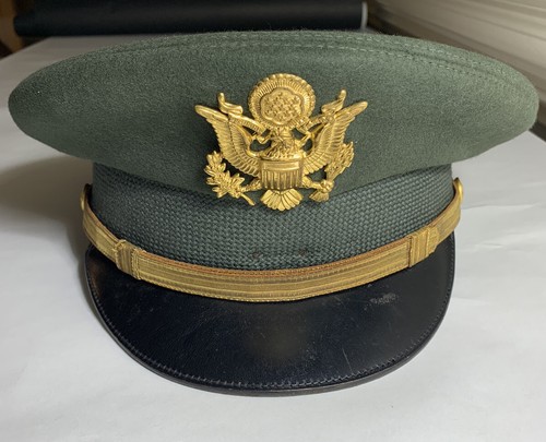 VINTAGE MILITARY FLIGHT ACE GREEN VISOR 