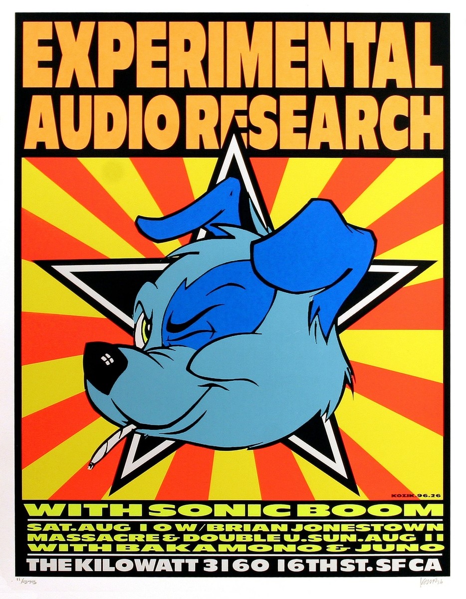 audio active ポスター Experimental Audio Research Concert Poster San Francisco 1996