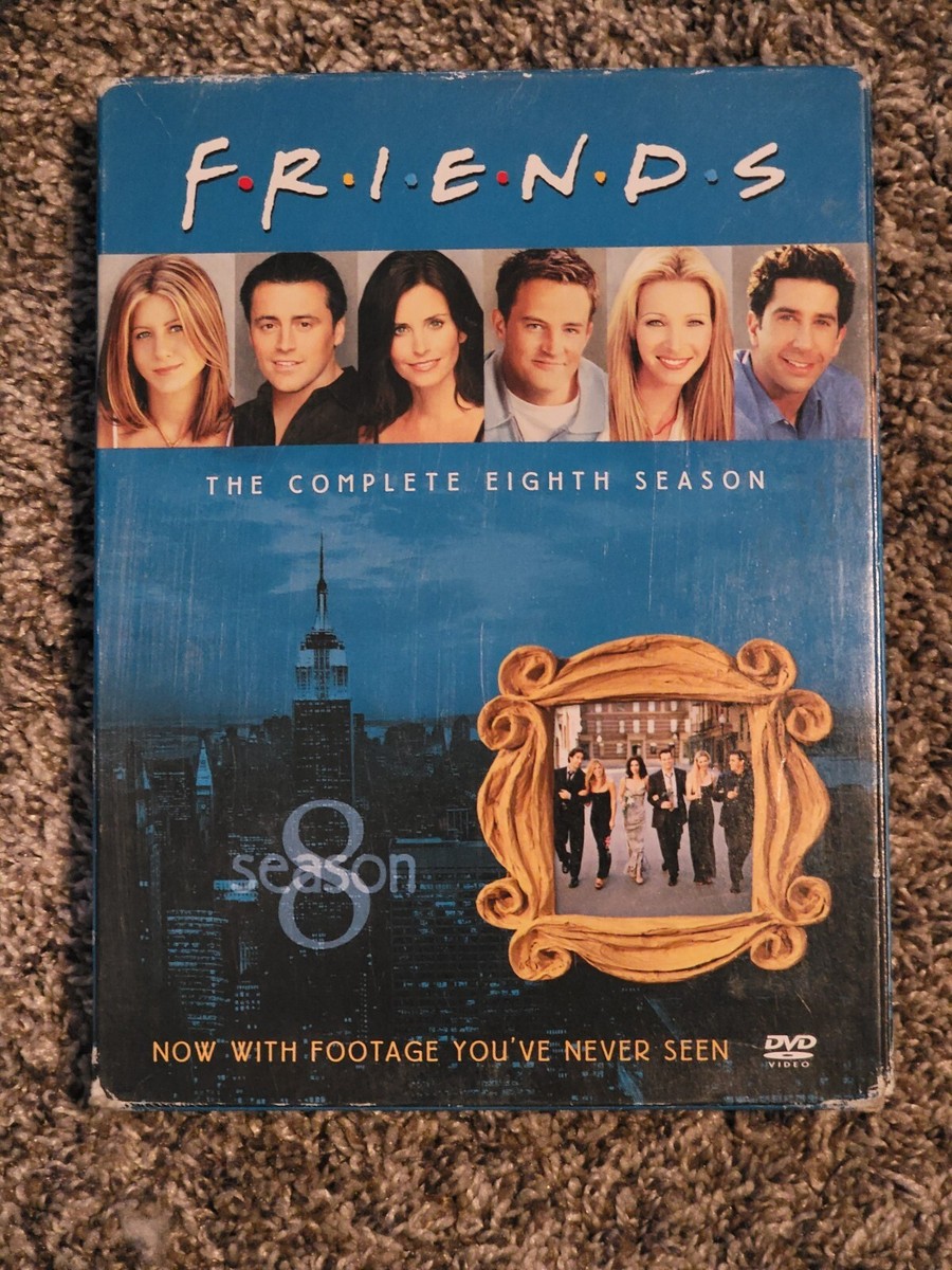Friends Complete Season 8 DVD 4-Disc Set 2004 Slipcover TV Series