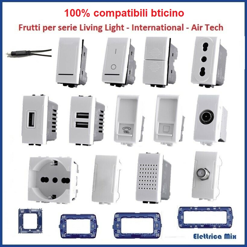 1 MODULO DEVIATORE 16A, BIANCO, COMPATIBILE CON BTICINO LIVING, MODULI E FRUTTI 100% COMPATIBILI, MATERIALI DI ALTA QUALITA 1 MODULO DEVIATORE 16A, BIANCO, COMPATIBILE CON BTICINO LIVING, MODULI E FRUTTI 100% COMPATIBILI, MATERIALI DI ALTA QUALITA