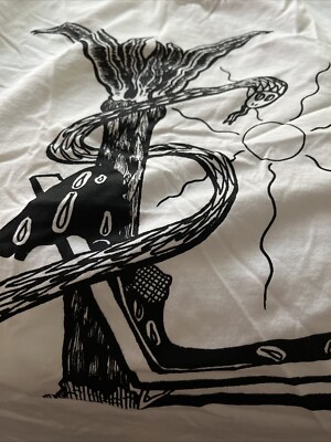 SAINT LAURENT PARIS SERPENT TREE OF LIFE TSHIRT YVES MEDIUM YSL