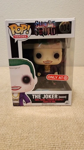Funko Pop! Heroes Suicide Squad #104 The Joker [Boxer] Target Exclusive Box Dmg