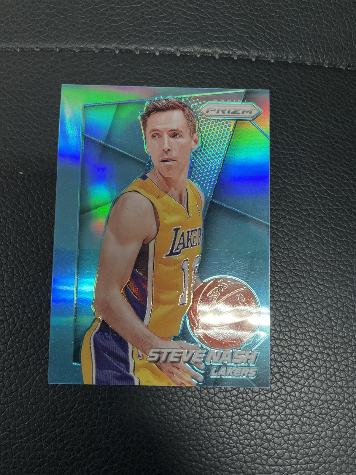 2014-15 Panini Prizm Steve Nash #102 Light Blue Prizms /49 LA Lakers